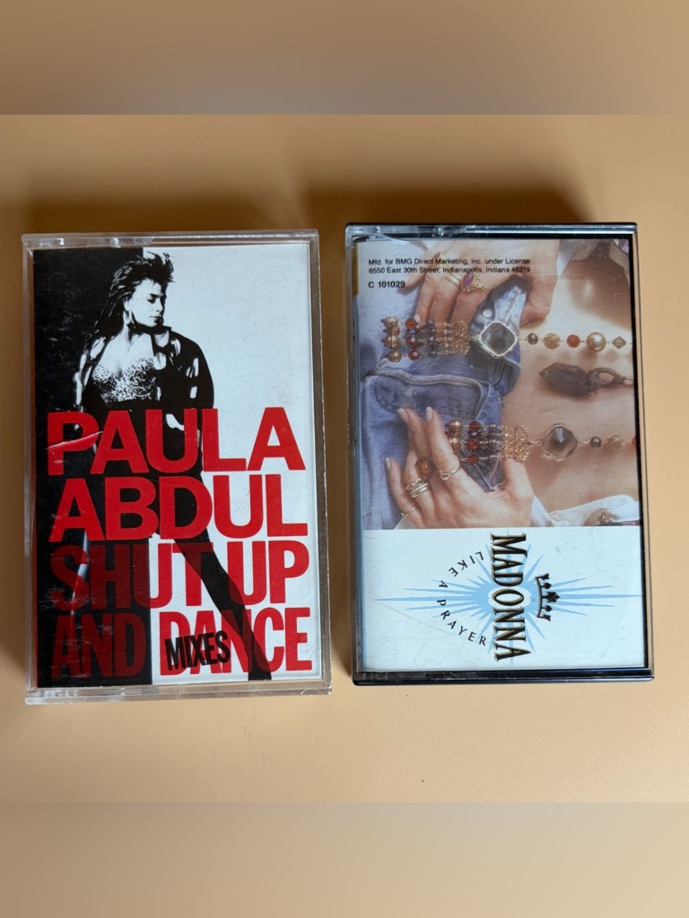 Paula Abdul & Madonna Cassette Tapes